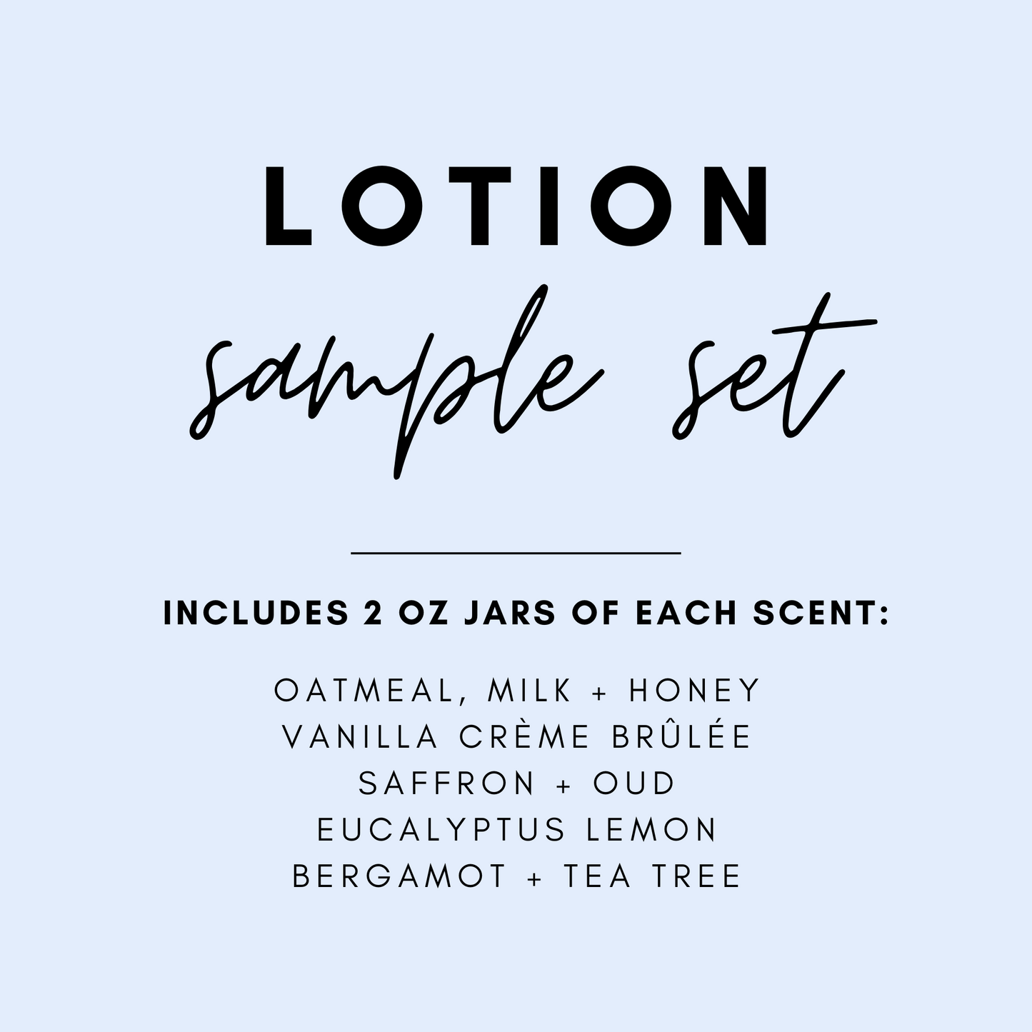 Lotion Sample Set