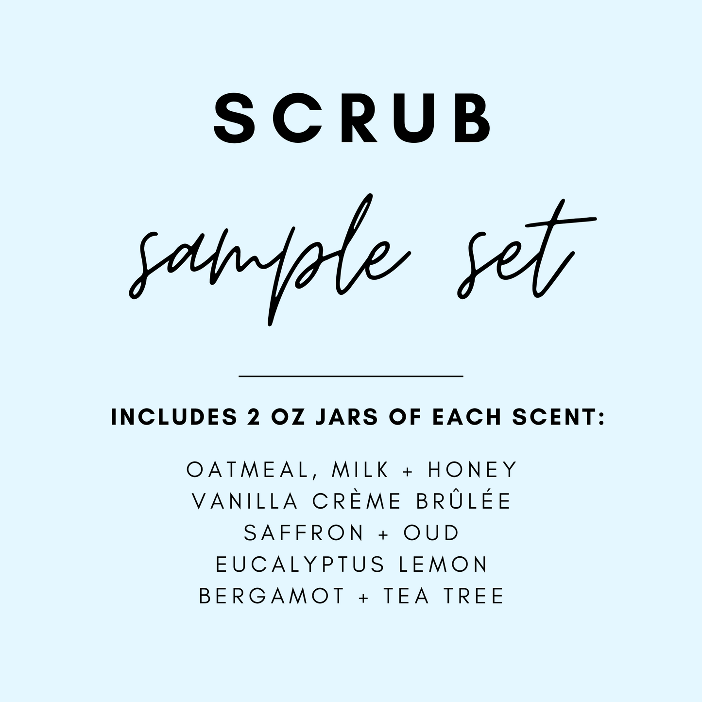 Sugar Scrub Sample Set