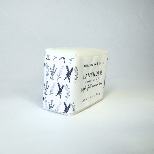 Lavender Essential Oil Foot Scrub Loofah Soap