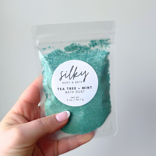 Tea Tree + Mint Bath Dust with Color