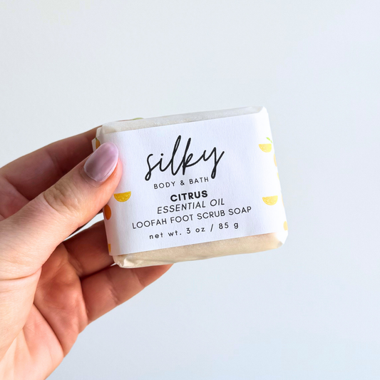 Citrus Foot Scrub Loofah Soap
