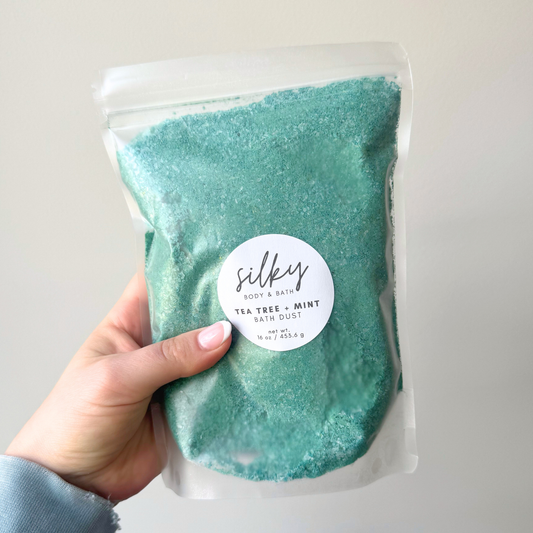 Tea Tree + Mint Bath Dust with Color