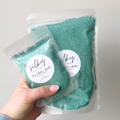 Tea Tree + Mint Bath Dust with Color
