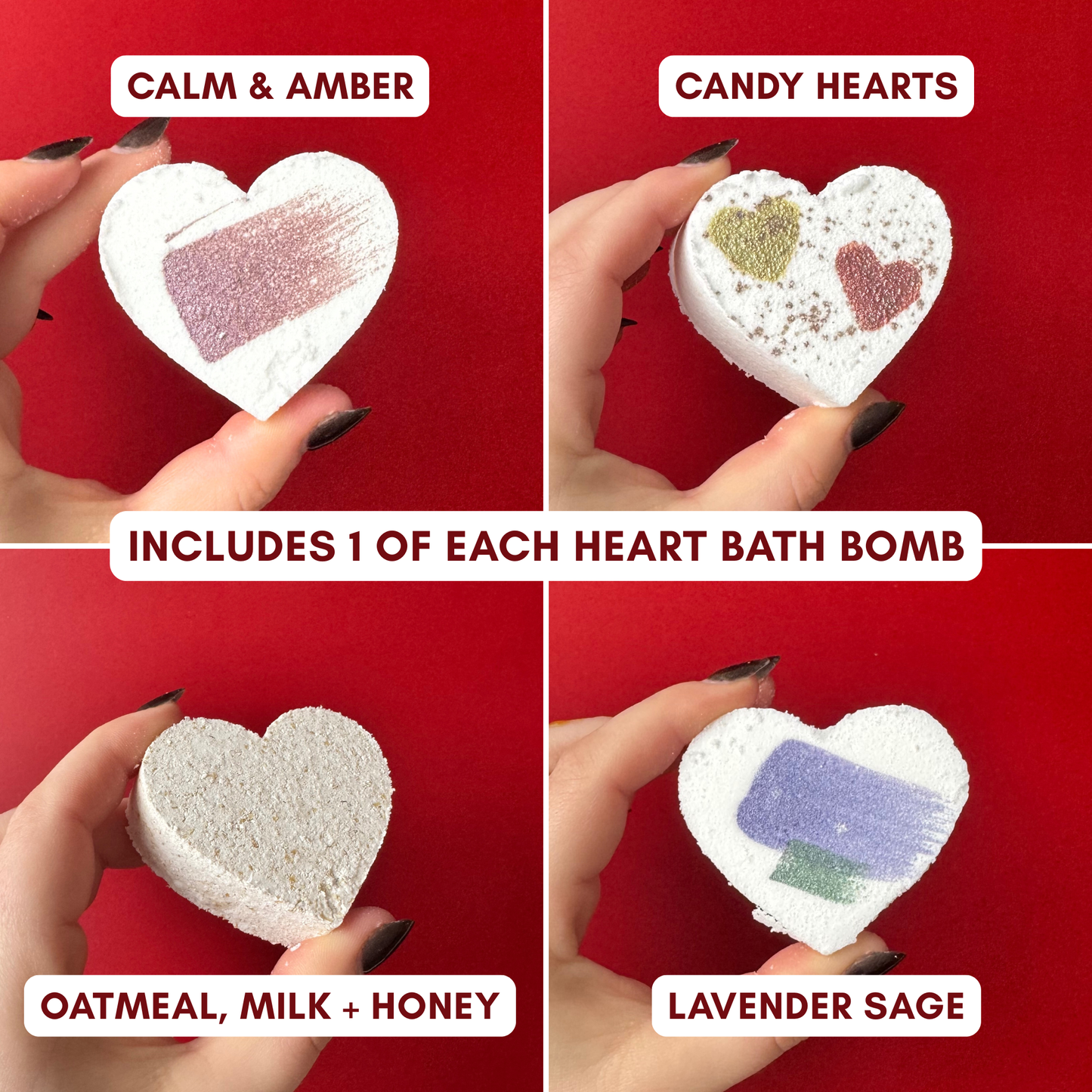 Valentine's Heart Bath Bomb Box